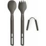 Набір столових приборів ложка та виделка Sea to Summit Frontier UL Cutlery Set сірий