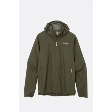 Вітровка Rab Windgather Hoody чоловіча Army оливкова Вітровка Rab Windgather Hoody чоловіча Army оливкова