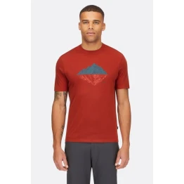 Футболка чоловіча Rab Crimp Reflection Tee Tuscan Red червона