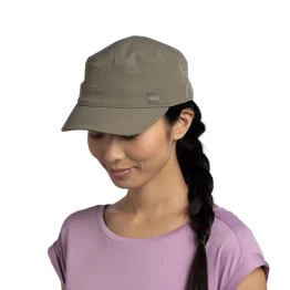 Кепка Buff Military Cap Solid Tundra Khaki зелена
