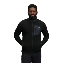 Флісова кофта Black Diamond M RiftFZ Fleece Jacket чоловіча Black/Black чорна