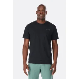 Футболка Rab Stance Mountain Peak Tee чоловіча Beluga чорна