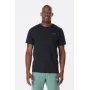 Футболка Rab Stance Mountain Peak Tee чоловіча Beluga чорна