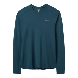 Футболка Rab Force LS Tee чоловіча Tempest Blue синя 