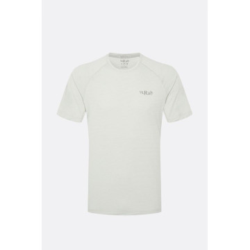 Футболка Rab Sonic Tee Light Zinc біла чоловіча 
