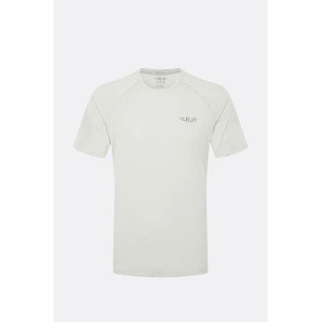 Футболка Rab Sonic Tee Light Zinc біла чоловіча 