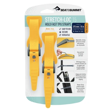 Набір стяжок Sea to Summit Stretch-Loc 15 20mm x 375mm 2 Pack  Yellow жовтий