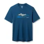 Футболка Rab Force Graphic Tee чоловіча Tempest Blue синя