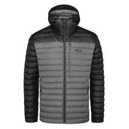 Куртка Rab Microlight Alpine Jacket чоловіча Black/Graphene чорна/сіра