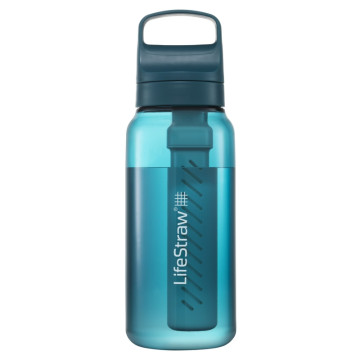 Пляшка-фільтр для води LifeStraw Go Filter Bottle 1L Laguna Teal блакитний