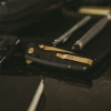 Ніж складаний SOG Terminus XR LTE Carbon/Gold чорний/золотий