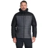 Куртка Rab Microlight Alpine Jacket чоловіча Black/Graphene чорна/сіра Куртка Rab Microlight Alpine Jacket чоловіча Black/Graphene чорна/сіра