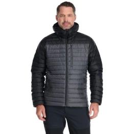 Куртка Rab Microlight Alpine Jacket чоловіча Black/Graphene чорна/сіра