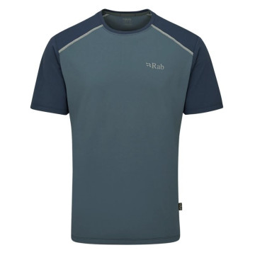 Футболка Rab Force Tee Orion Blue/Tempest Blue синя чоловіча Футболка Rab Force Tee Orion Blue/Tempest Blue синя чоловіча