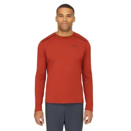 Футболка Rab Force LS Tee Tuscan Red червона чоловіча 