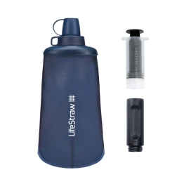 Пляшка-фільтр для води LifeStraw Peak Squeeze 0.65 л Mountain Blue синій