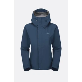 Куртка Rab Downpour Jacket Wmns жіноча Tempest Blue синя