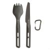 Набір столових приборів ложка та ніж Sea to Summit Frontier UL Cutlery Set сірий