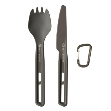Набір столових приборів ложка та ніж Sea to Summit Frontier UL Cutlery Set сірий Набір столових приборів ложка та ніж Sea to Summit Frontier UL Cutlery Set сірий