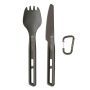 Набір столових приборів ложка та ніж Sea to Summit Frontier UL Cutlery Set сірий