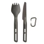 Набір столових приборів ложка та ніж Sea to Summit Frontier UL Cutlery Set сірий