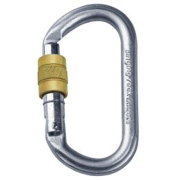 Карабін Singing Rock Keylock Connector Screw 30kN сірий