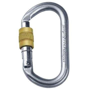 Карабін Singing Rock Keylock Connector Screw 30kN сірий