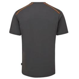 Футболка Rab Force Tee Graphene чорна/оранжева чоловіча