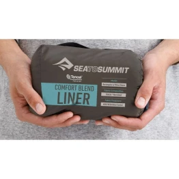 Вкладиш Sea to Summit Comfort Blend Sleeping Bag Liner Pillow Sleeve Aqua Sea Blue блакитний