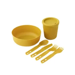 Набір посуду Sea to Summit Passage Dinnerware Set 1P 6 Piece Arrowwood Yellow жовтий