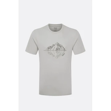 Футболка Rab Crimp Reflection Tee Light Zinc сіра чоловіча