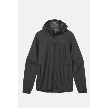 Вітровка Rab Windgather Hoody чоловіча Black чорна Вітровка Rab Windgather Hoody чоловіча Black чорна