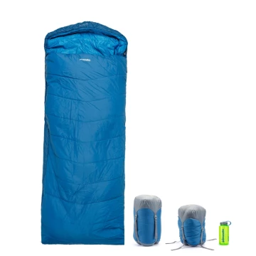 Спальний мішок Pinguin Blizzard Wide (4/-1°C) Blue синій