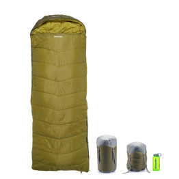 Спальний мішок Pinguin Blizzard Wide (4/-1°C) Khaki зелений