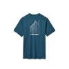 Футболка Rab Force Esker Tee чоловіча Tempest Blue синя 