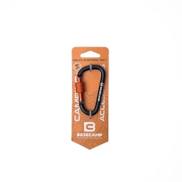 Карабін алюмінієвий сервісний Base Camp Delta 8 Screw Set Black чорний