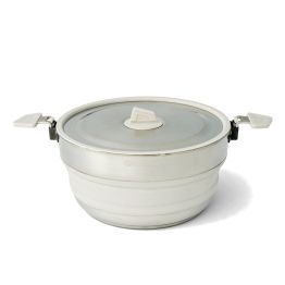 Казанок Sea to Summit Detour Stainless Steel Collapsible Pot 5 L Moonstruck Grey сірий