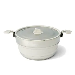 Казанок Sea to Summit Detour Stainless Steel Collapsible Pot 5 L Moonstruck Grey сірий