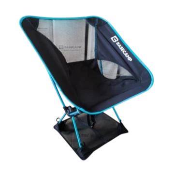 Крісло кемпінгове BaseCamp Compact M Black/Blue чорне/синє