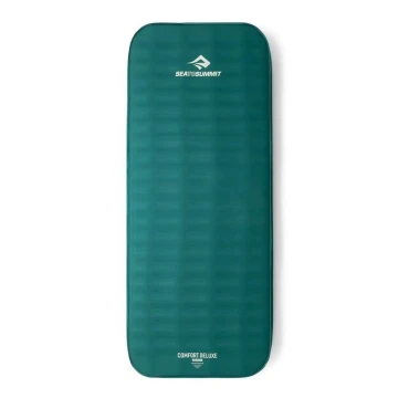 Килимок самонадувний Sea to Summit Comfort Deluxe Self Inflating Mat Large Rectangular Wide Rain Forest аквамарин