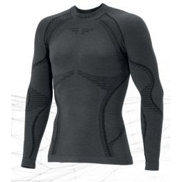 Термофутболка Accapi Ergowool чоловіча Iron/Black сіра/чорна
