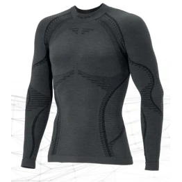 Термофутболка Accapi Ergowool чоловіча Iron/Black сіра/чорна