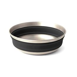 Миска Sea to Summit Detour Stainless Steel Collapsible Bowl M Beluga Black чорна