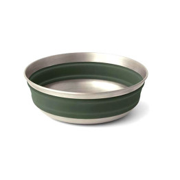 Миска Sea to Summit Detour Stainless Steel Collapsible Bowl M Laurel Wreath Green зелена