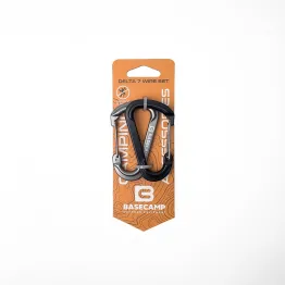 Набір карабінів Base Camp Delta 7 Wire Set Black/Grey чорний/сірий