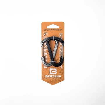 Набір карабінів Base Camp Delta 7 Wire Set Black/Grey чорний/сірий Набір карабінів Base Camp Delta 7 Wire Set Black/Grey чорний/сірий
