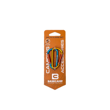 Набір карабінів Base Camp Delta 6 Straight Set Blue/Orange синій/оранжевий