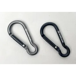 Набір карабінів Base Camp Omega 6 Straight Set Black/Grey чорний/сірий