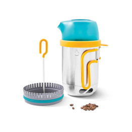 Набір чайник з френч-пресом Biolite Campstove KettlePot & Coffee Set блакитний