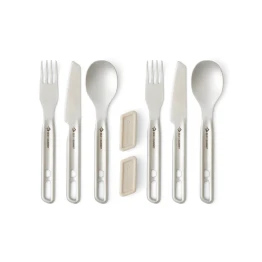 Набір столового приладдя Sea to Summit Detour Stainless Steel Cutlery Set 2P 6 Pieces Stainless Steel
